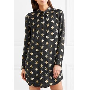 EQUIPMENT Brett Star Print Silk Shirt Dress